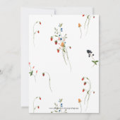 ガチョウ間抜けニュートラル赤ちゃんシャワービンゴカード 招待状 (裏面)