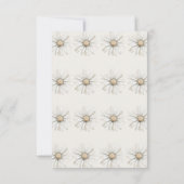 ガチョウ間抜けニュートラルBohoベビーブシャワーパーティー サンキューカード (裏面)