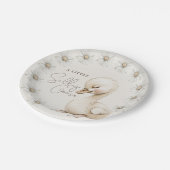 ガチョウ間抜けニュートラルBohoベビーブシャワーパーティー ペーパープレート (アングル)