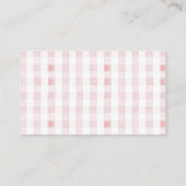 ガチョウ間抜けピンクジンガムガールオムツラッフルチケット エンクロージャーカード (裏面)