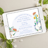 ガチョウ間抜けボーイズ赤ちゃんシャワー 招待状