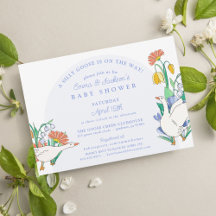 ガチョウ間抜けボーイズ赤ちゃんシャワー