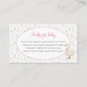 ガチョウ間抜けワイルドフラワーガールブックベビー エンクロージャーカード (正面)