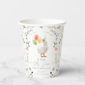 ガチョウ間抜けワイルドフラワー赤ちゃんシャワー 紙コップ (正面)