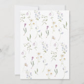 ガチョウ間抜けヴィナージュおじぎ男の子ベイビーシャワー 招待状 (裏面)