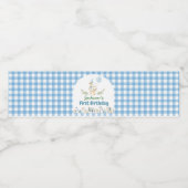 ガチョウ間抜け誕生日パーティーウォーターボトルラベル ペットボトルラベル (シングルラベル)