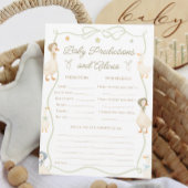 ガチョウ間抜け赤ちゃんシャワーベビー予測ゲームカード 招待状