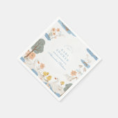 ガチョウ間抜け赤ちゃんシャワー スタンダードカクテルナプキン (角)