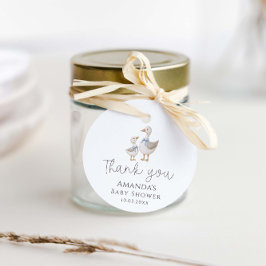 ガチョウ間抜け赤ちゃんシャワー フェイバータグ