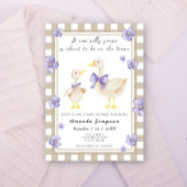 ガチョウ間抜け赤ちゃんシャワー 招待状