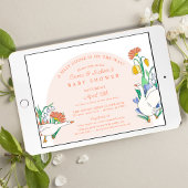 ガチョウ間抜け赤ちゃんシャワー 招待状