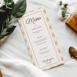 ガチョウ&ギンガムベビーシャワーパーティーメニュー メニュー