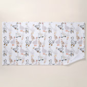 ガチョウ ビーチタオル (正面)