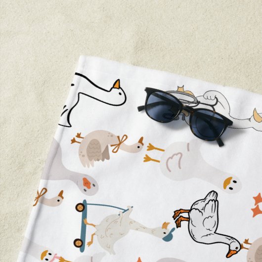 ガチョウ ビーチタオル (インサイチュ)