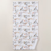 ガチョウ ビーチタオル (正面)