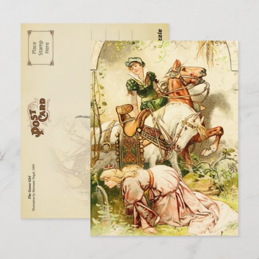 ガチョウ ポストカード (正面/裏面)