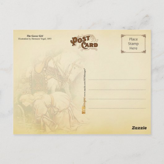 ガチョウ ポストカード (裏面)