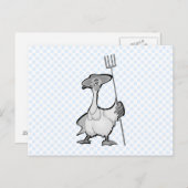 ガチョウ ポストカード (正面/裏面)