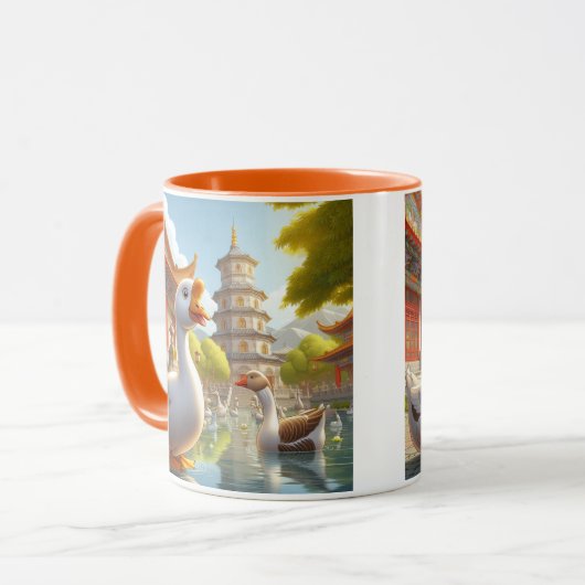 ガチョウ マグカップ (正面左)