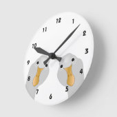 ガチョウ ラウンド壁時計 (傾斜)