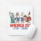 ガチョウ 7月4日 アメリカ 250周年 1776 2026 マウスパッド (マウス)