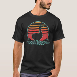 ガチョウ 80年代 アニマルラバー 楽しい Tシャツ