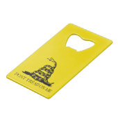 ガッズデンラトルズナケ国旗:1776年革命戦争 クレジットカード栓抜き (裏面アングル)