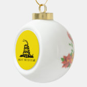 ガッズデンラトルズナケ国旗：1776年革命戦争 セラミックボールオーナメント (右)