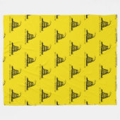 ガッズデンラトルズナケ国旗：1776年革命戦争 フリースブランケット (正面(横))