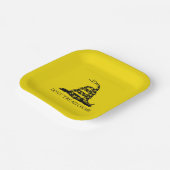 ガッズデンラトルズナケ国旗:1776年革命戦争 ペーパープレート (傾斜あり)