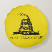 ガッズデンラトルズナケ国旗:1776年革命戦争 ラウンドクッション (裏面)