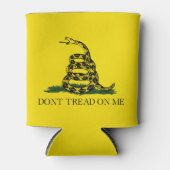 ガッズデンラトルズナケ国旗：1776年革命戦争 缶クーラー (正面)