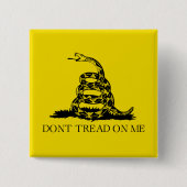 ガッズデンラトルズナケ国旗:1776年革命戦争 缶バッジ (正面)