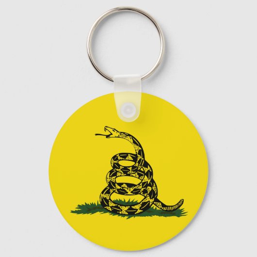 ガッズデン国旗の変種 キーホルダー (正面)