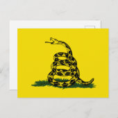 ガッズデン国旗の変種 ポストカード (正面/裏面)