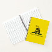 ガッズデン国旗(私に踏みつけないでください) (アメリカのヘビ) ノートブック (内部)