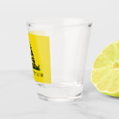 ガッズデン国旗（踏み付けない） （蛇の旗） ショットグラス (右)