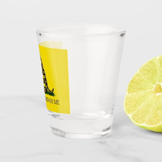 ガッズデン国旗（踏み付けない） （蛇の旗） ショットグラス (右)