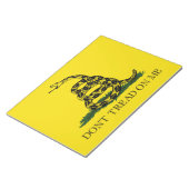 ガッズデン国旗（踏み付けない） （蛇の旗） ノートパッド (アングル)