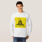 ガッズデン国旗（踏み付けない） （蛇の旗） Tシャツ (正面フル)