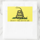 ガッセン国旗、私に踏み付けるな、ステッカー 長方形シール (バッグ)