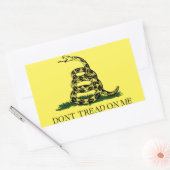 ガッセン国旗、私に踏み付けるな、ステッカー 長方形シール (封筒)