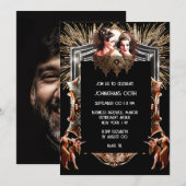 ガッツビー花火フラッパーガールお祝いおしゃれ 招待状 (正面/裏面)