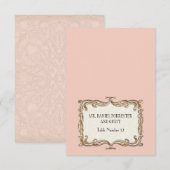 ガッツビー アートデコ ノゥボー ライス ファウ ゴールド チューリップ 招待状 (正面/裏面)