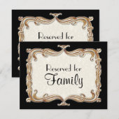 ガッツビー アートデコ ノゥボー ライス ファウ ゴールド チューリップ 招待状 (正面/裏面)