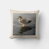 ガッドウェルダッククリーミーライトベージュスクエア クッション (正面)