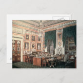 ガティナ宮のアレキサンダー3世の勉強 ポストカード (正面/裏面)