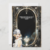 ガデムのテーマ フラッパーガール 1920年代 ヴィンテージ 招待状 (裏面)