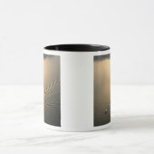 ガトゥンパナマ湖のボートの航空写真 マグカップ (中央)