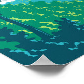 ガトリンバーグテネシーイラストレーショントラベルアート ポスター (角)